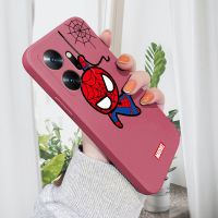 PMP สำหรับ INFINIX Zero 20 Infinix Hot 20 5G Infinix Hot 20S เคสโทรศัพท์ X6821 X666B X6827น่ารัก Marvel Avengers การ์ตูนสไปเดอร์แมนสไปเดอร์ Man เคสโทรศัพท์ขอบสี่เหลี่ยมปลอกซิลิโคน Full ฝาปิดเลนส์เคสป้องกันทนแรงกระแทก