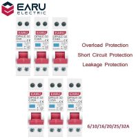 18MM Mini 230V 50/60Hz RCBO 1P N 6KA Residual Current Differential Automatic Circuit Breaker Over Current Leakage Protection