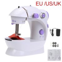 【LZ】 Sewing Machine Mini Portable Household with Night Light Foot Pedal Straight Line Hand Table Two Thread Kit Electric Manual