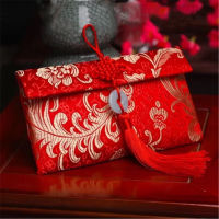 2022 Chinese New Year Red Envelopes Cloth Art Brocade Red Packet Money Packets Spring Festival With Chinese Knot Ang Pow Hong Bao Ang Bao