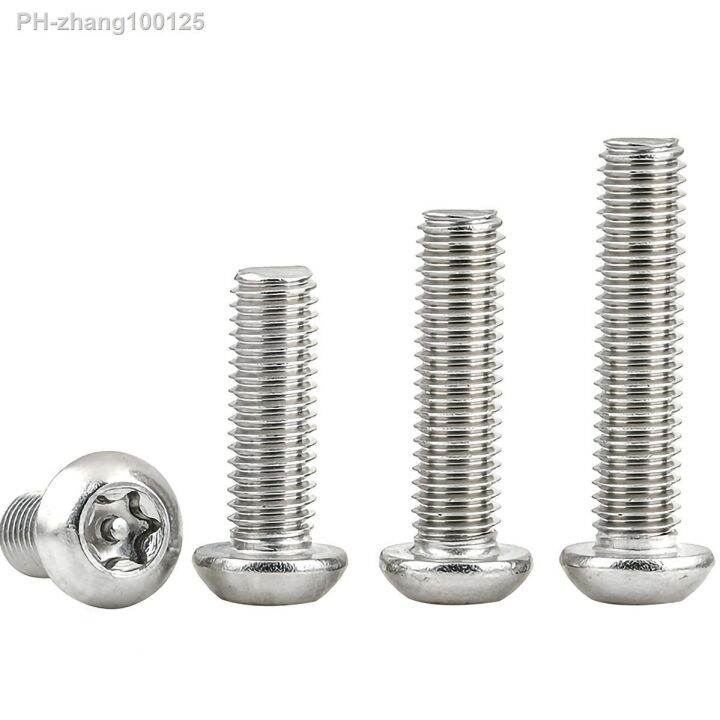 m3-m4-m5-m6-m8-m10-m12-304-stainless-steel-tamper-proof-screw-bolts-security-button-head-screws-bolts-round-pan-head-screw-bolts