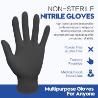 Nitrile Gloves 50 Pcs Food Grade Allergy Disposable Safety Mechanic