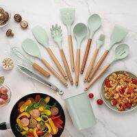 34 Pcs Silicone Kitchen Utensils Set Heat Resistant Non-Stick Cooking Tool With Measuring Cup Spoon Mat Hook Kitchen Accessories