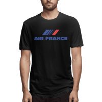 ผ้าฝ้ายแท้ขายดี เสื้อยืดคอกลม ผ้าฝ้าย 100% พิมพ์ลาย Air France BIamge22MKmfgf76S-4XL