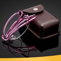 Unisex Reading Glasses In a Case For Vision 1 2 3 4 Metal Frame Small Oval Computer Eyeglasses Plus Vintage Glasses Oculos