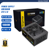 SEGOTEP POWER SUPPLY (อุปกรณ์จ่ายไฟ) GM1000W ATX 3.0 (BLACK) 80 PLUS GOLD FULL MODULAR รับประกัน 5 ปี โดย Devas IPASON