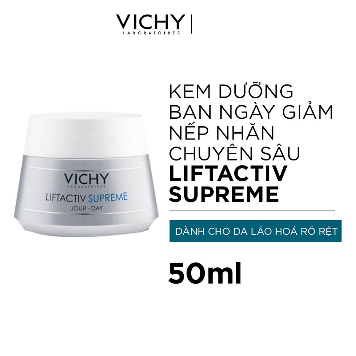 Kem Dưỡng Vichy Ngừa Lão Hóa & Làm Săn Chắc Da Ban Ngày 50ml Liftactiv Supreme Day Cream