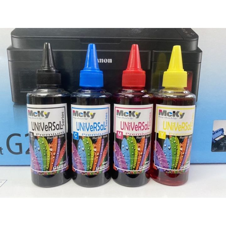 หมึกเติม-ink-tank-ปรินเตอร์-มีครบทุกรุ่น-universal-premium-ขนาด-100-ml-mcky-แท้