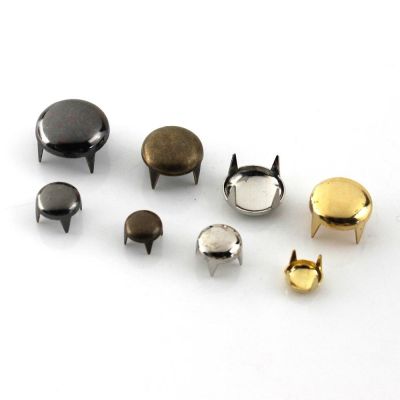 【CW】 100sets Metal Round Cap Claw Rivets Studs Leather Garment Shoes Collar Accessories 13 Sizes