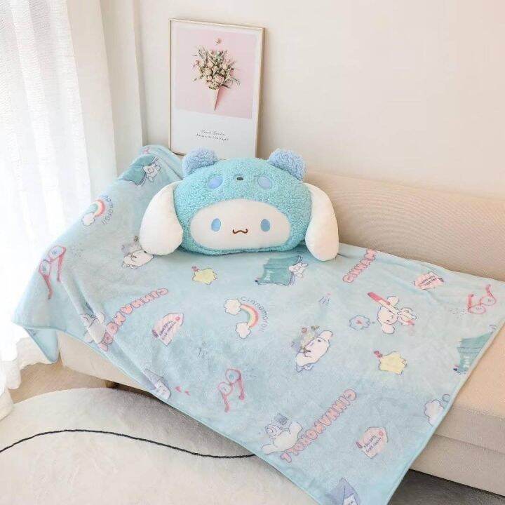 หมอนผ้าห่มเป็นของขวัญ-sanrio-character-ขนาดหมอนประมาณ-40-28-cm-ผ้าห่มขนาด-1-5-1-เมตร