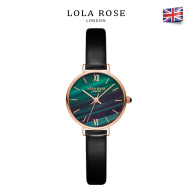 Đồng hồ nữ chính hãng Lola Rose mặt tròn đá bảo thạch malachite dây da bò Italy bộ máy nhập khẩu từ Nhật phù hợp với cô gái phong cách cổ điển retro bảo hành 2 năm LR2032 đồng hồ nữ sang trọng thumbnail