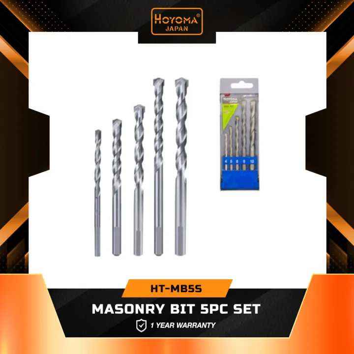 hoyoma Masonry Bit 5PC SET | Lazada PH