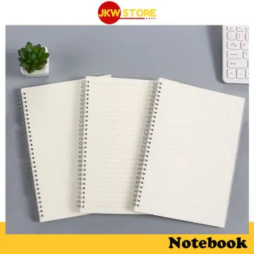 Sketchbook With Matte Cover Line / Grid Wirebound Ruled Sketchbook