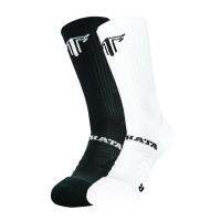 ถุงเท้าบาสเกตบอล THATA Basketball Socks รุ่น OPEN Black &amp; White