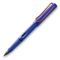 LAMY safari retro blue &amp; red fountain pen - ปากกาลามี่ซาฟารี  สีน้ำเงินคลิปแดง หมึกซึม