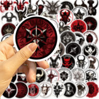 พร้อมส่ง punk ดำขาว ศิลปะกอทิก มาร devil Satanism satan ซาตานsticker สติกเกอร์กันน้ำรูปแบบที่แตกต่างกัน ศิลปะกอทิก 50pcs