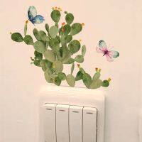 [COD] MS8054-NH New Cactus Sticker Bedroom Room Decoration Self-adhesive Wall