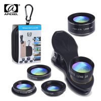 APEXEL 5 in 1 Wide Angle Macro lens Telescope Telephoto Lens CPL Mobile Phone Camera Lens For iPhone Samsung Other Smartphones Smartphone Lenses