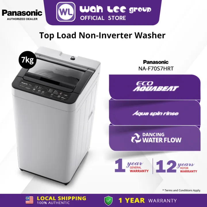 PANASONIC 7KG NAF70S7 Top Load Washing Machine Powerful Washing NA