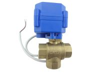 3 way motorized ball valve DN15 (reduce port)  electric ball valve( T Port)  motorized valve Valves