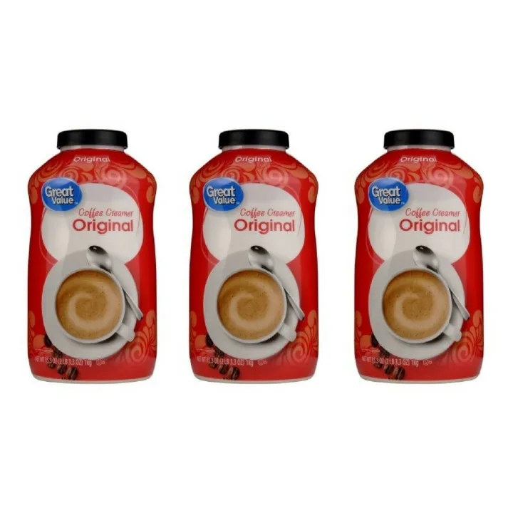 Great Value Coffee Creamer, Original, 0g Trans Fat Per Serving 35.3 oz