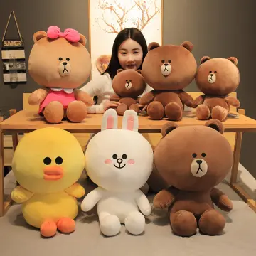 Line brown hot sale bear plush