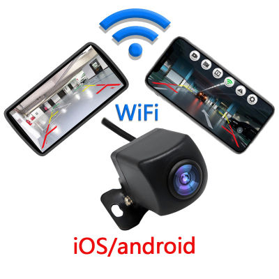 Wireless Car Rear View Camera WIFI 170 Degree WiFi Reversing Camera Dash Cam HD Night Vision Mini for Android 12V Cars
