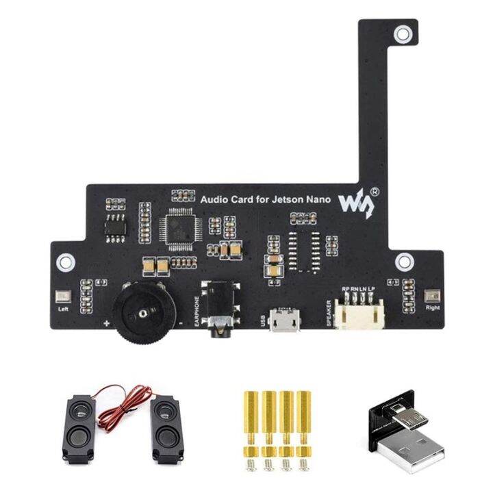 Waveshare for Jetson Nano USB Audio Codec Module Recording Headphone