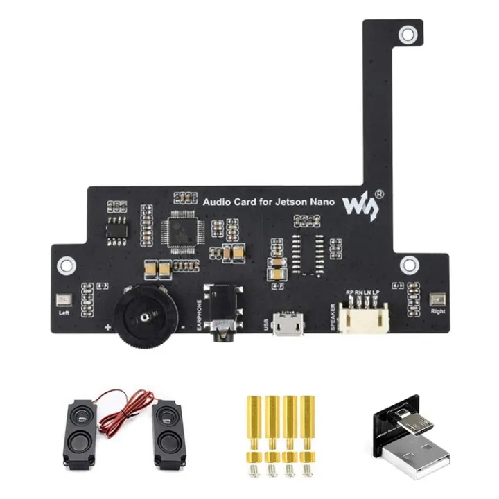 Waveshare for Jetson Nano USB Audio Codec Module Recording Headphone