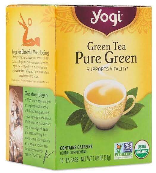 yogi-organic-greentea-pure-green-16-tea-bags-ชาสมุนไพร