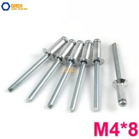 〖Maximus metals〗100ชิ้น M4x8อลูมิเนียม Countersunk ตาบอด Rivet หมุดป๊อปปลายเปิด