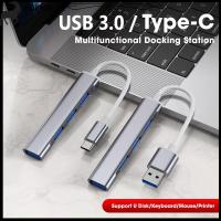 BDKNBU การถ่ายโอนข้อมูล4ตัวแยกพอร์ตอะแดปเตอร์ OTG USB 3.0ตัวขยายชนิด-C แท่นวางมือถือ USB ฮับ C