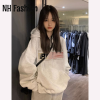 NH Fashion เสื้อฮู้ด เสื้อแขนยาวอบอุ่น หลวมและสบาย นุ่มนวล ทันสมัย น่ารัก ชิค WWY2391BCT 38Z230919