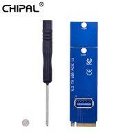 【NEW】 C&amp;T e-MartMall อะแดปเตอร์ CHIPAL NGFF M.2 USB 3.0 M2 M กุญแจ USB 3.0สำหรับ PCIe PCI-E Riser สำหรับ Miner