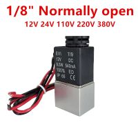 DC 12V Solenoid Valve 1/8 2 Way Normally Open 12V 24V 110V 220V 380V Direct-acting Pneumatic Valves For Water Air Gas Hot