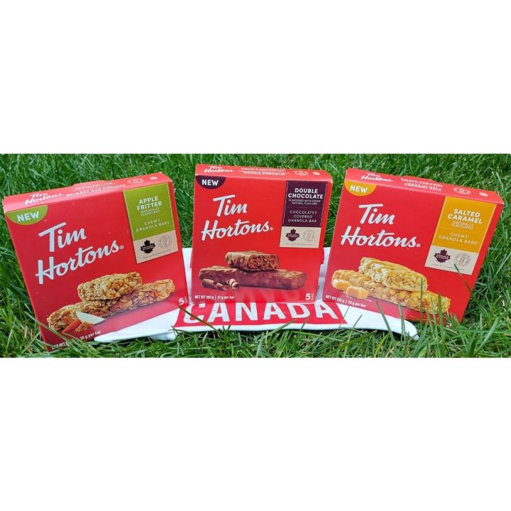  Tim Hortons Double Chocolate Granola Bars, Peanut