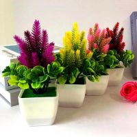 Artificial Plants Simulation Plant Potted Indoor Green Plant Flower Potted Ornaments For Home Decoration Hotel Garden Decor