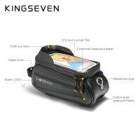 KINGSEVEN Waterproof Bike Front Top Tube Bag Touch Screen Phone Case Bag MTB Mountain Road Cycling Bicycle Bag Bike Accessories