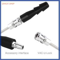 CAYCXT SHOP อะแดปเตอร์สีดำ Vac U Lock ขั้วต่อสปริงงอได้แข็งแรงทนทานต่ออุปกรณ์หัวต่อคอมพิวเตอร์ได้อย่างสะดวกสบาย