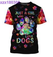 Just A Girl Who Love Dogs T-Shirt, Dog T-Shirt For Humans