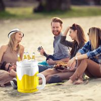 Inflatable Drink Cooler - Serving Bar Ice Beer Mug for Party Supplies for Adults