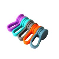 1/5Pcs Magnetic Data Clips Organizer Soft Silicone Storage Clips Earphone Wire Ties Cable Wraps Manage for Home Office School Cable Management