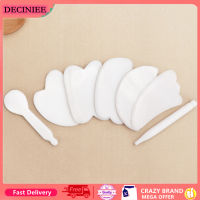 Natural White Jade Scraper Gua Sha Crystal Energy Stone Traditional Guasha Board for Body Shoulder Neck Back Massage Care Tools