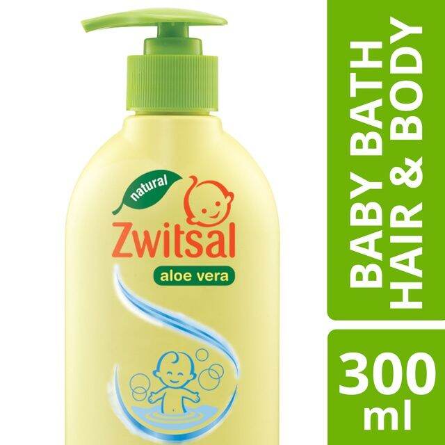 Zwitsal Baby Bath Natural Aloe Vera Hair & Body Pump 300ml | Lazada ...