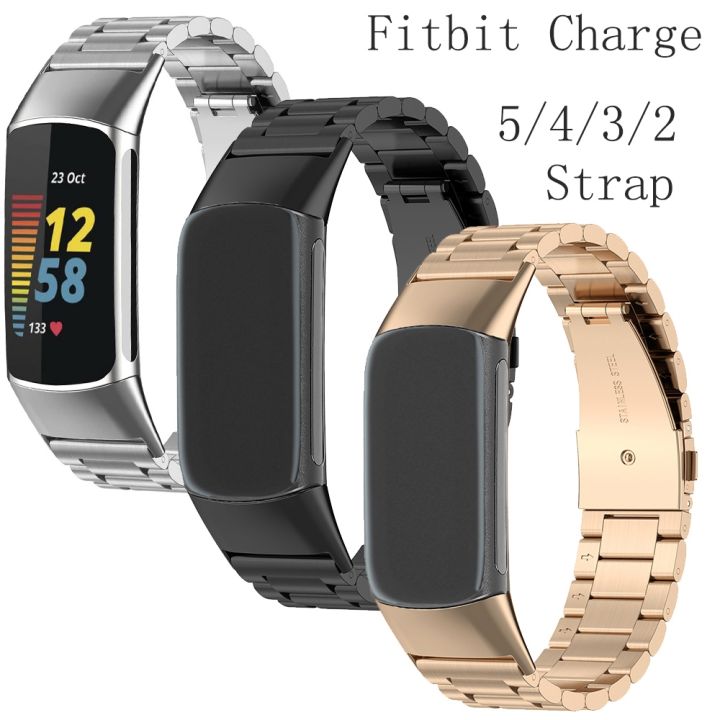 a-creative-สำหรับ-fitbit-charge-5-4-3-2-atrap-band-charge-5สแตนเลสสตีลโลหะหัวเข็มขัดสายรัดข้อมือ-smartwatch-band-สีดำ