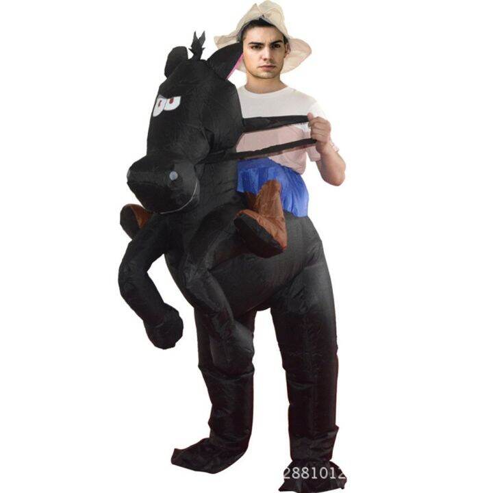 Inflatable Riding Horse Blow Up Outfit Costumes Inflated Garment Party Lazada