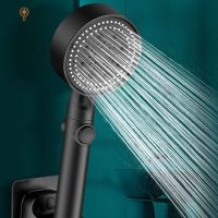 5 Modes Water Saving Shower Head Adjustable High Pressure Shower One-key Stop Water Massage Shower Head for Bathroom Accessories Showerheads