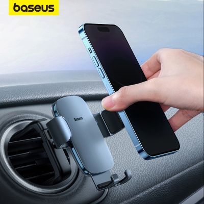 Baseus Car Gravity Phone Holder Round Air Vent Universal Telephone Support in Car GPS Mount For iPhone 13 14Pro Max Xiaomi POCO Car Mounts