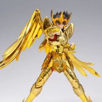 โมเดล Pre-Sale Saint Seiya ผ้าตำนานสร้อยคอราศรีธนูอดีตอัศวินของจักรราศี24K Pelindung Logam ของเล่นตุ๊กตาขยับแขนขาได้