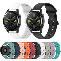 สายซิลิโคน 22 มม. สำหรับ Huawei Watch 4 GT 2e GT3 GT2 PRO ECG 46 มม. สายนาฬิกาสมาร์ทสำหรับ Samsung Galaxy Watch 3 45mm Gear S3 Classic Frontier Accessories